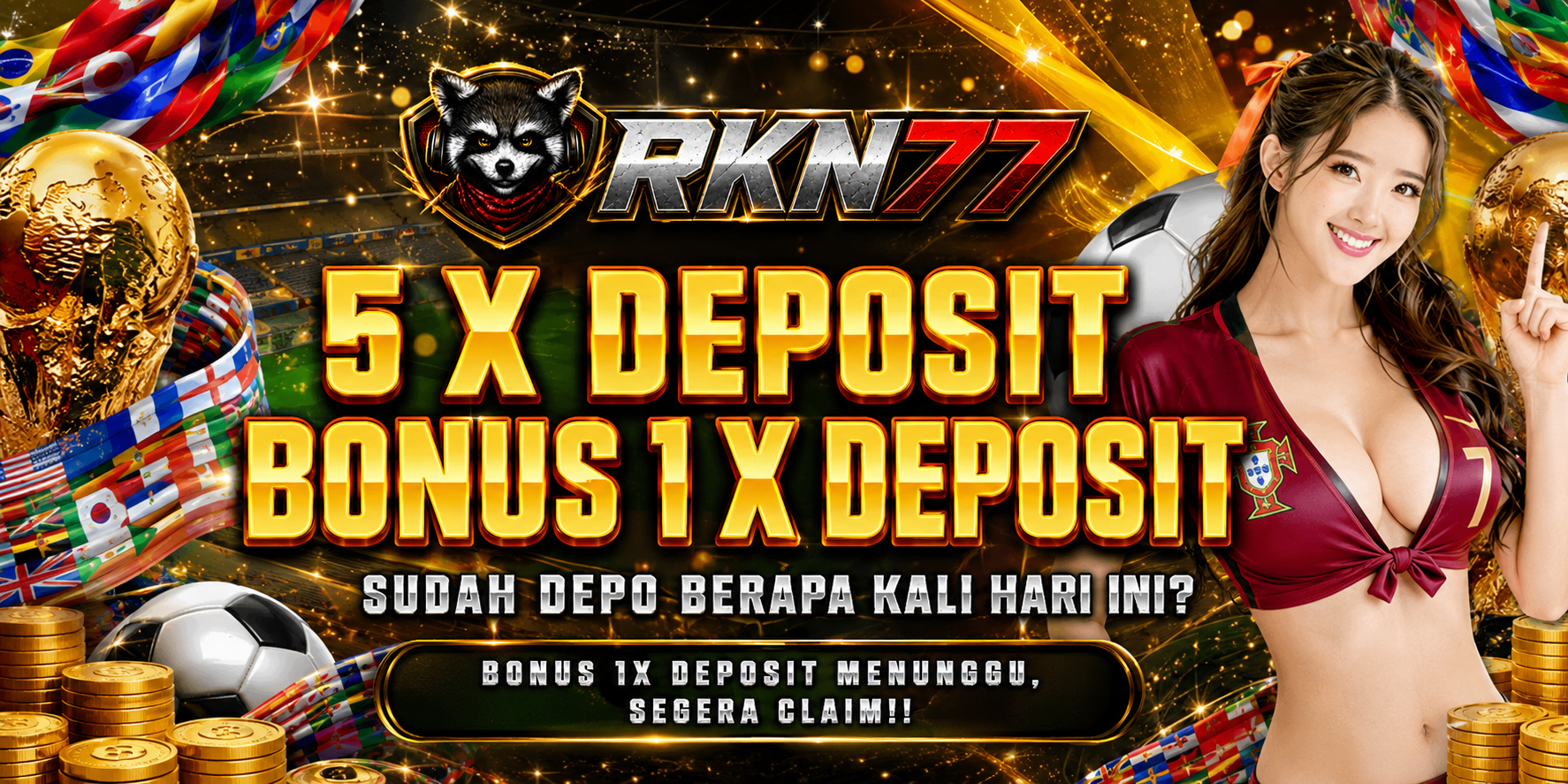 DEPOSIT 5 X GRATIS 1 X DEPOSIT 5 kali Deposit Gratis 1x Deposit
